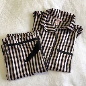 Victoria’s Secret silky pajama set.
